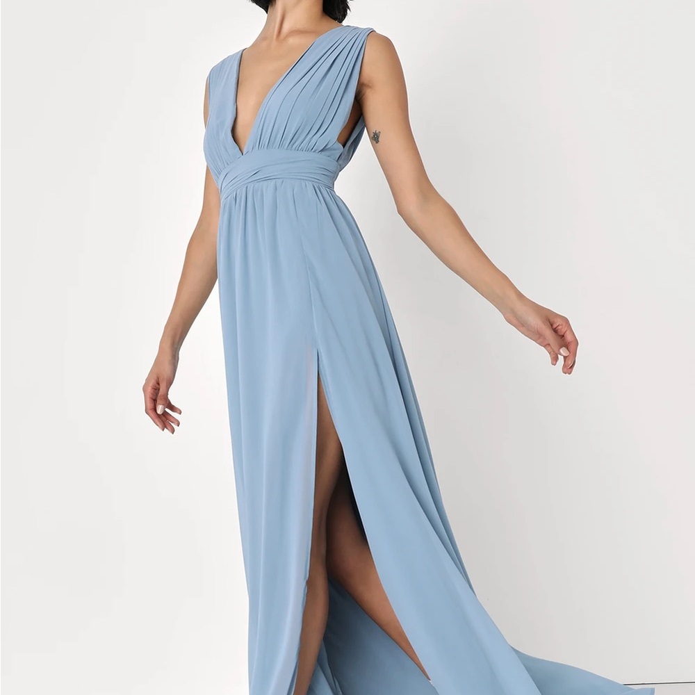 Heavenly Hues Light Blue Maxi Dress